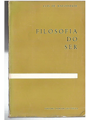 Filosofia do ser
