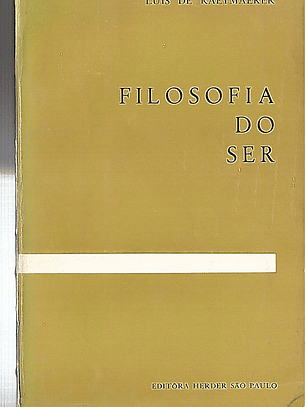 Filosofia do ser