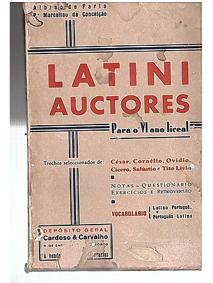 Latini auctores para o ano liceal