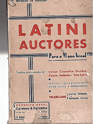 Latini auctores para o ano liceal