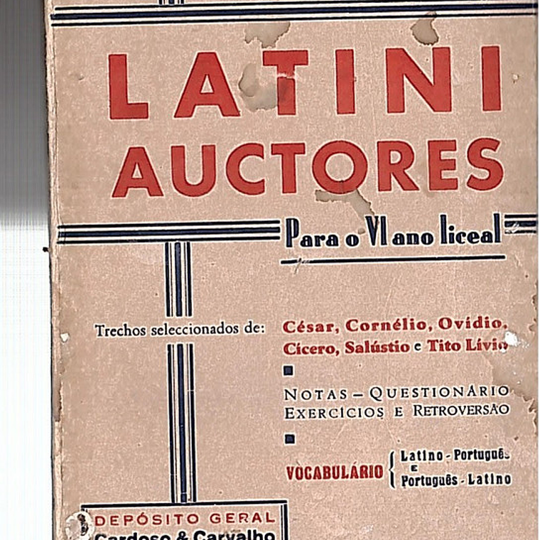 Latini auctores para o ano liceal 1