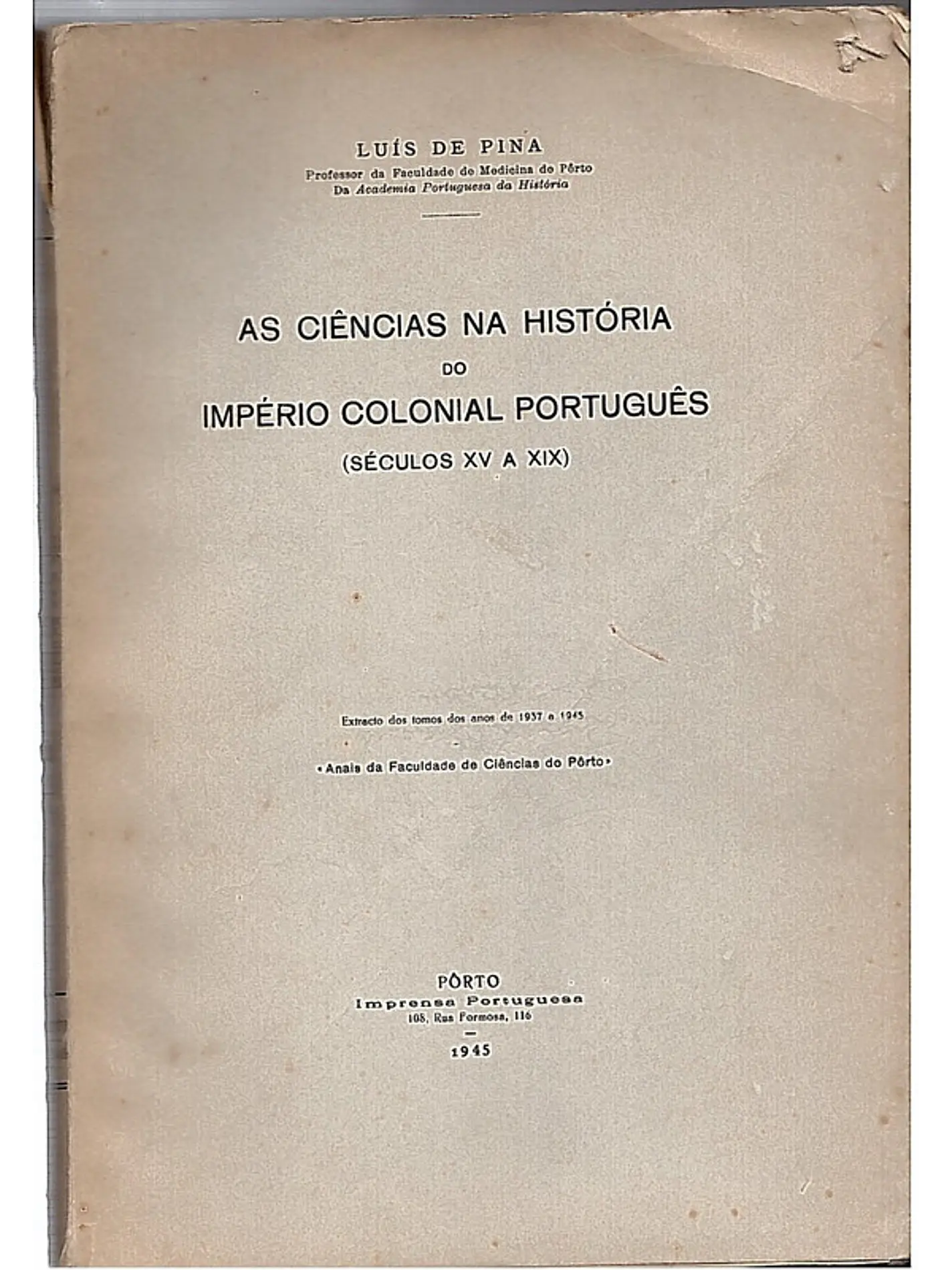 As ciências na história do império colonial português séc 15 a 19 1