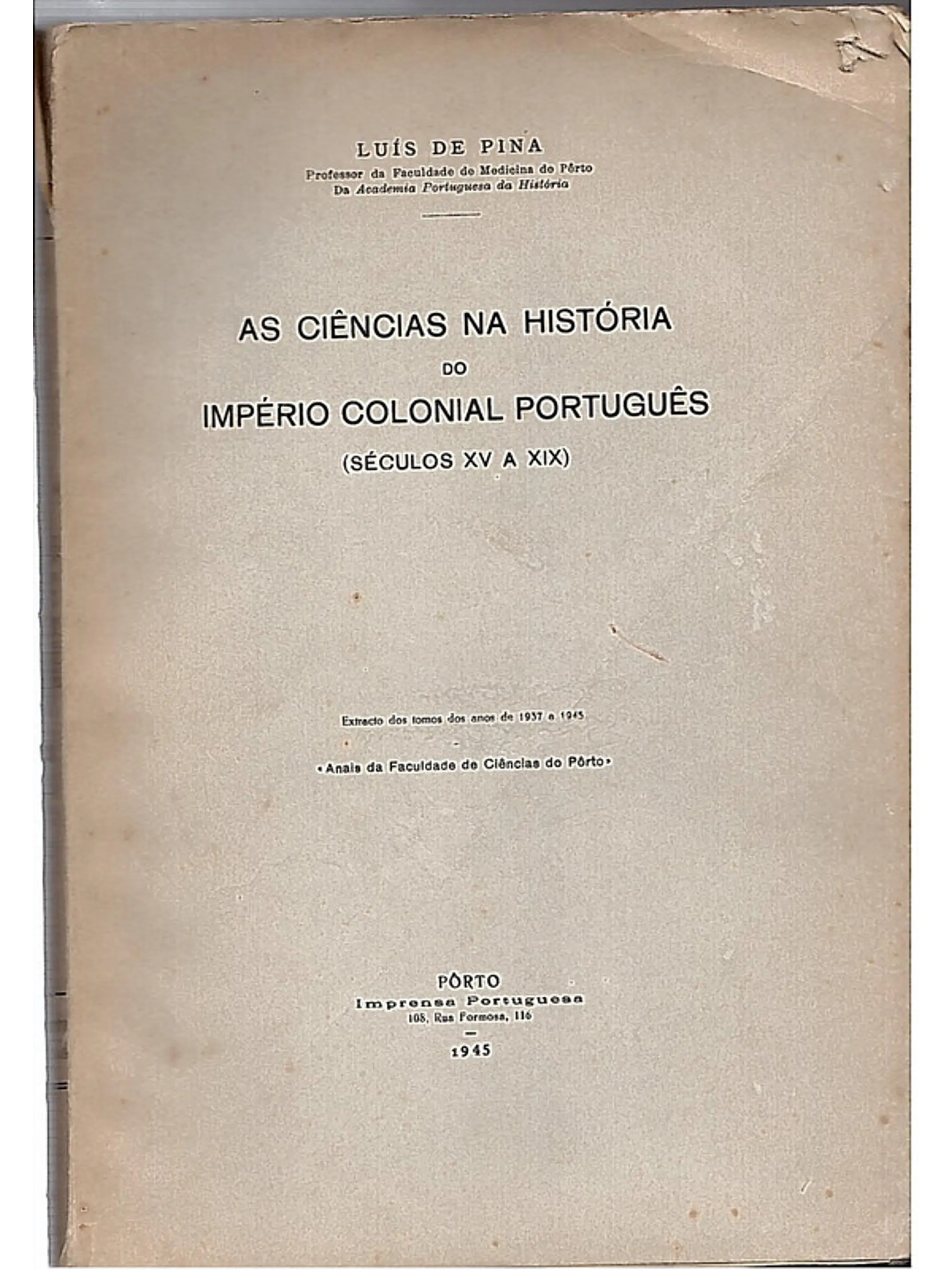 As ciências na história do império colonial português séc 15 a 19 1