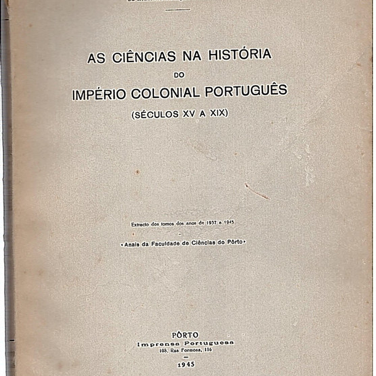 As ciências na história do império colonial português séc 15 a 19 1