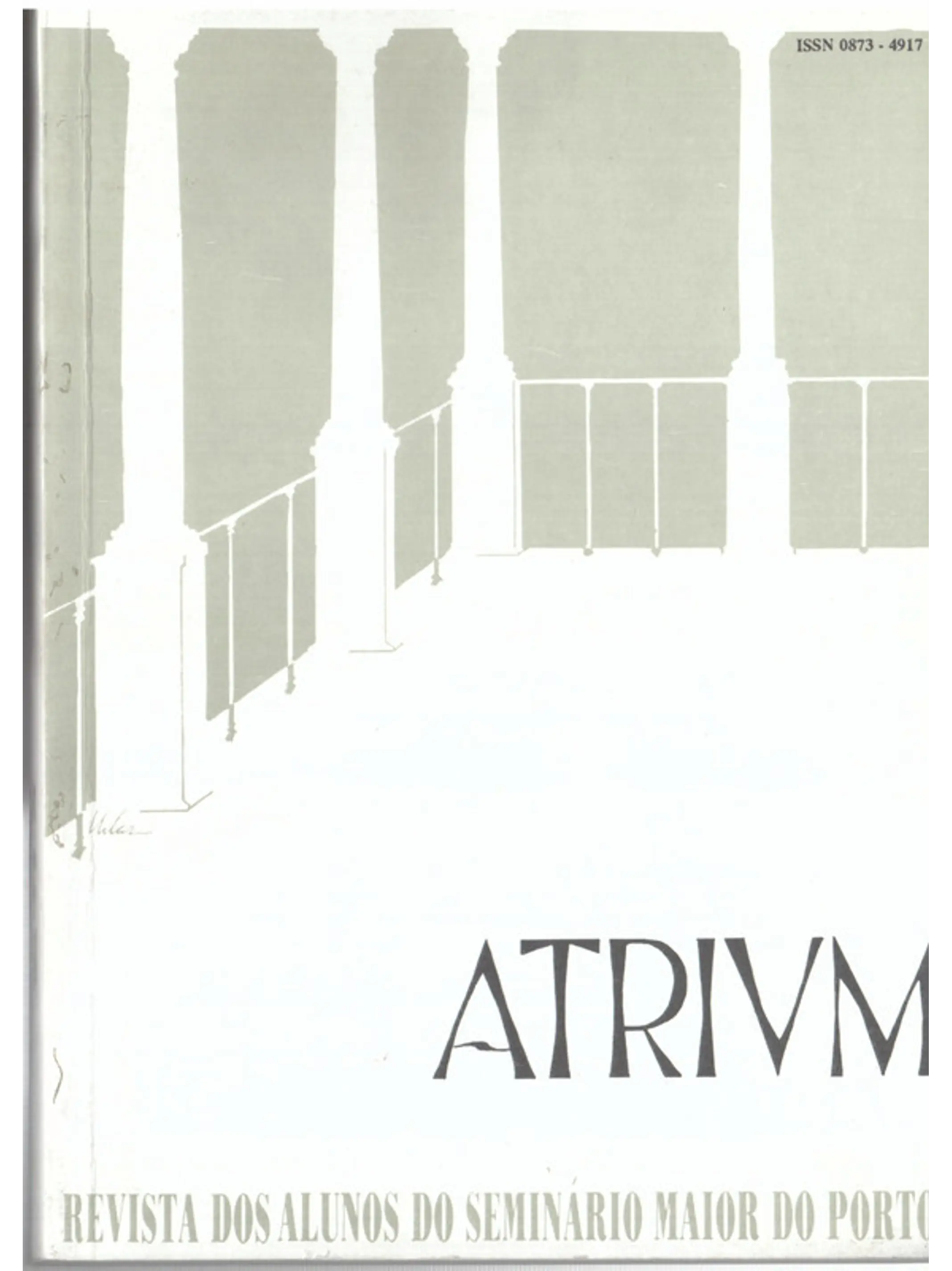 Atrium - Revista dos alunos do seminário maior do Porto 1