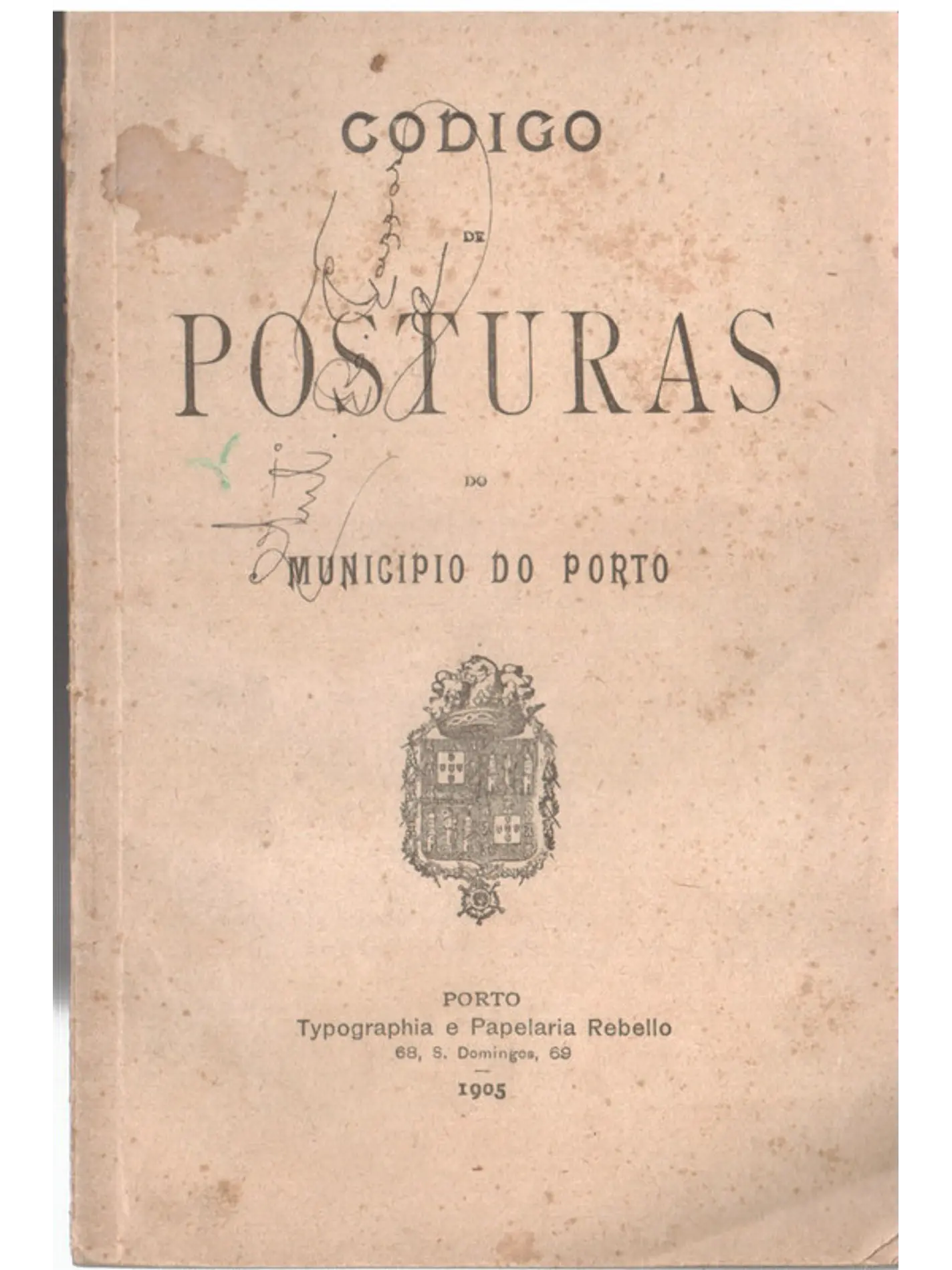 Código de posturas do município do Porto 1