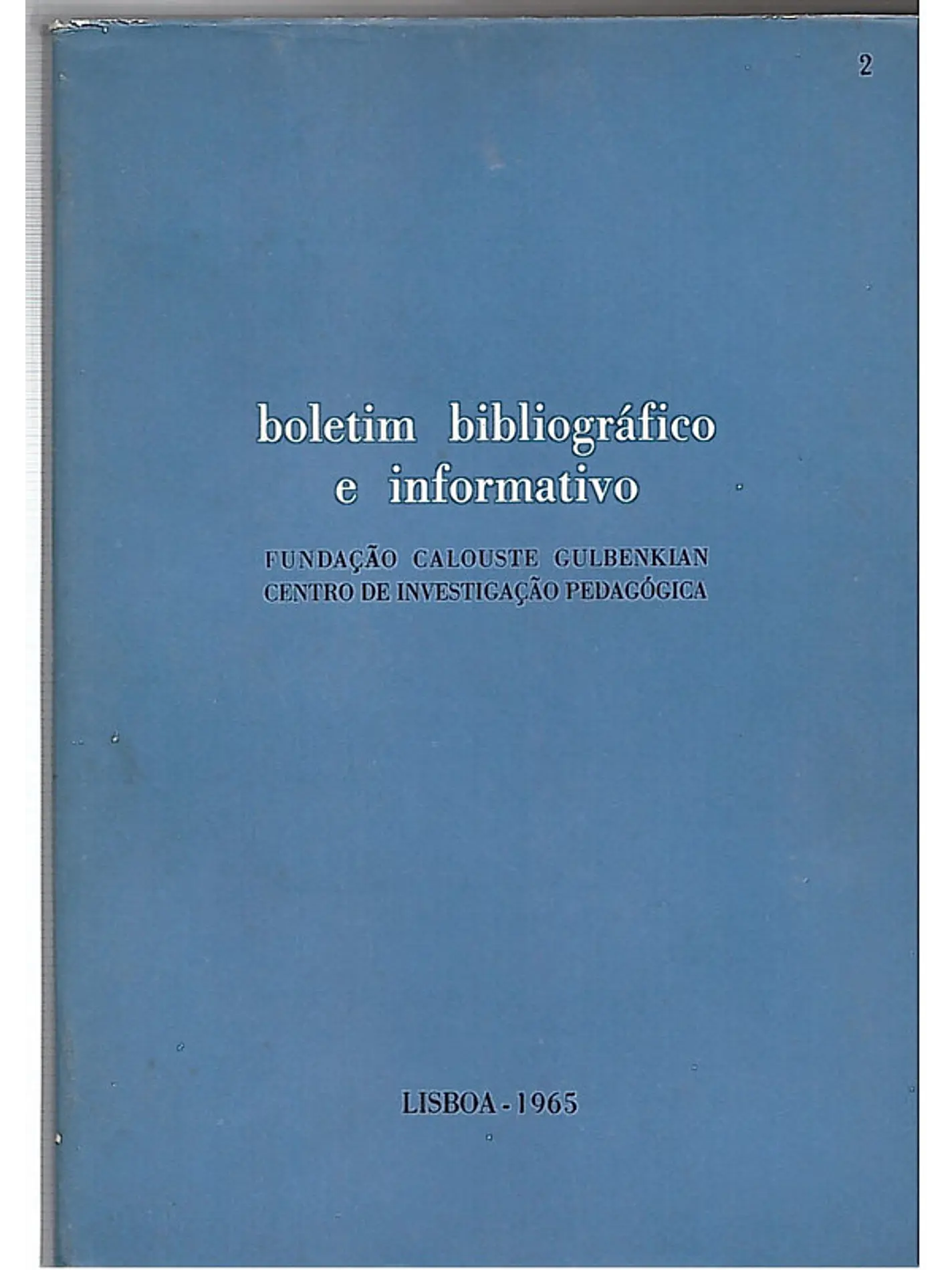 Boletim bibliográfico e informativo 1
