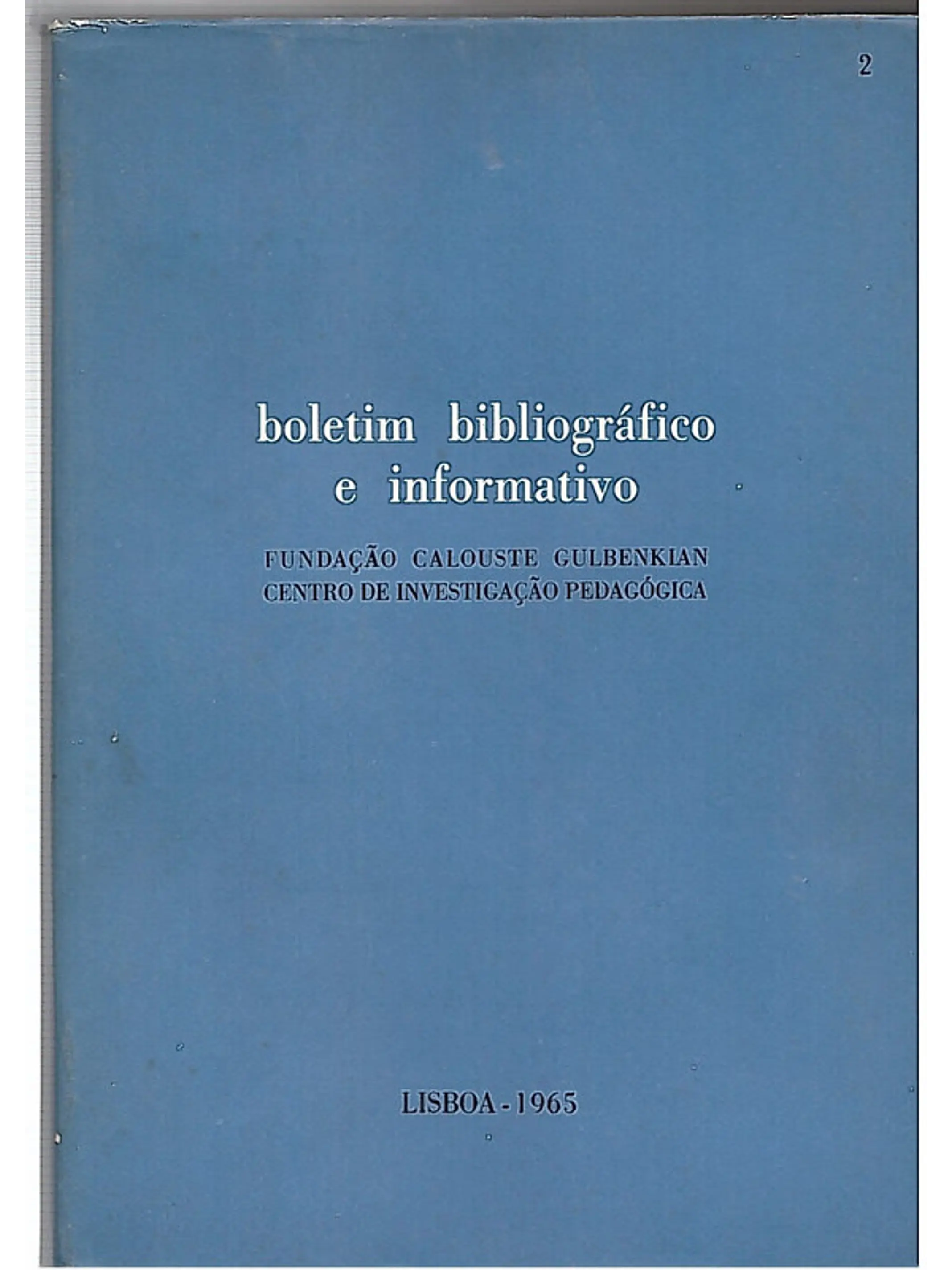 Boletim bibliográfico e informativo 1