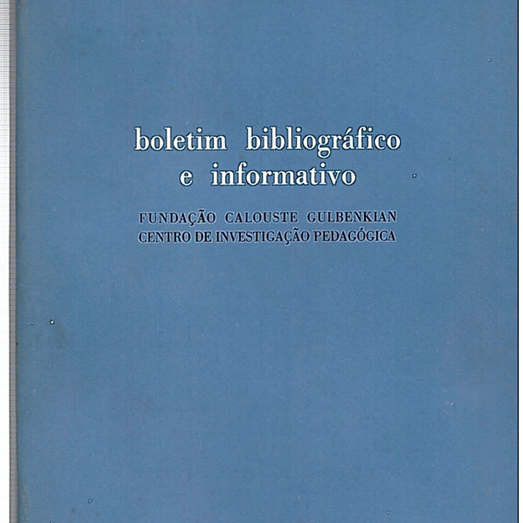 Boletim bibliográfico e informativo 1