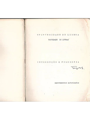 Introdução à filosofia apontamentos autorizados