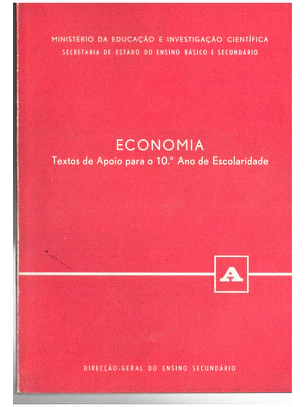 Economia textos de apoio para o décimo ano de escolaridade