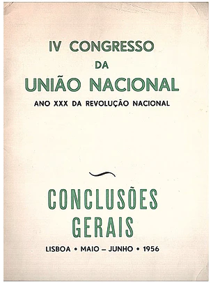 Quarto Congresso da União nacional conclusões gerais
