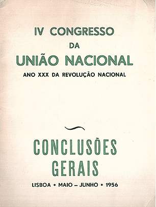 Quarto Congresso da União nacional conclusões gerais