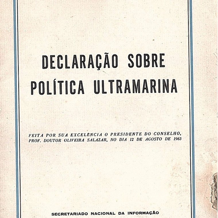 Declaração sobre a política ultramarina 1