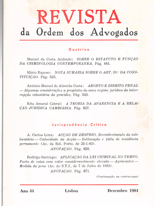 Revista da ordem dos advogados