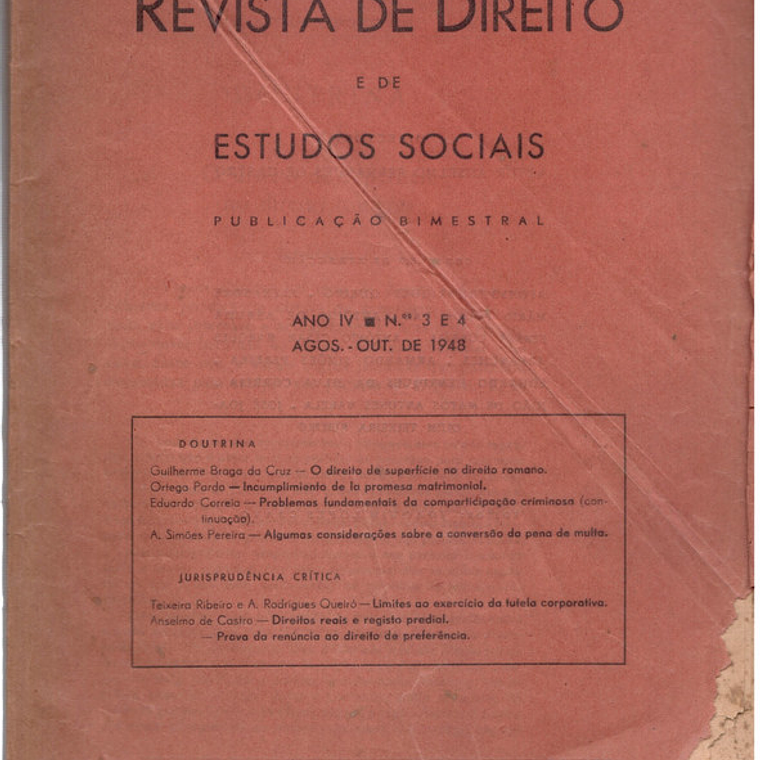 Revista de direito e dos estudos sociais 1