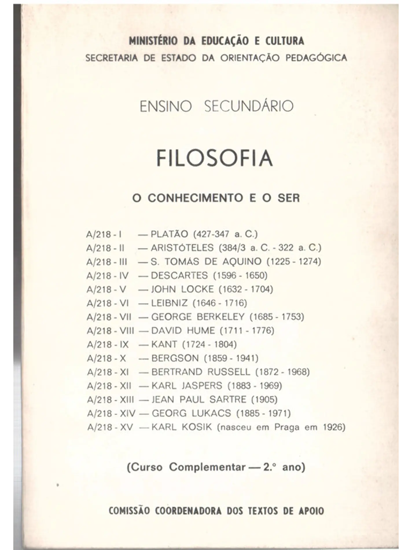 Filosofia o conhecimento e o ser 1