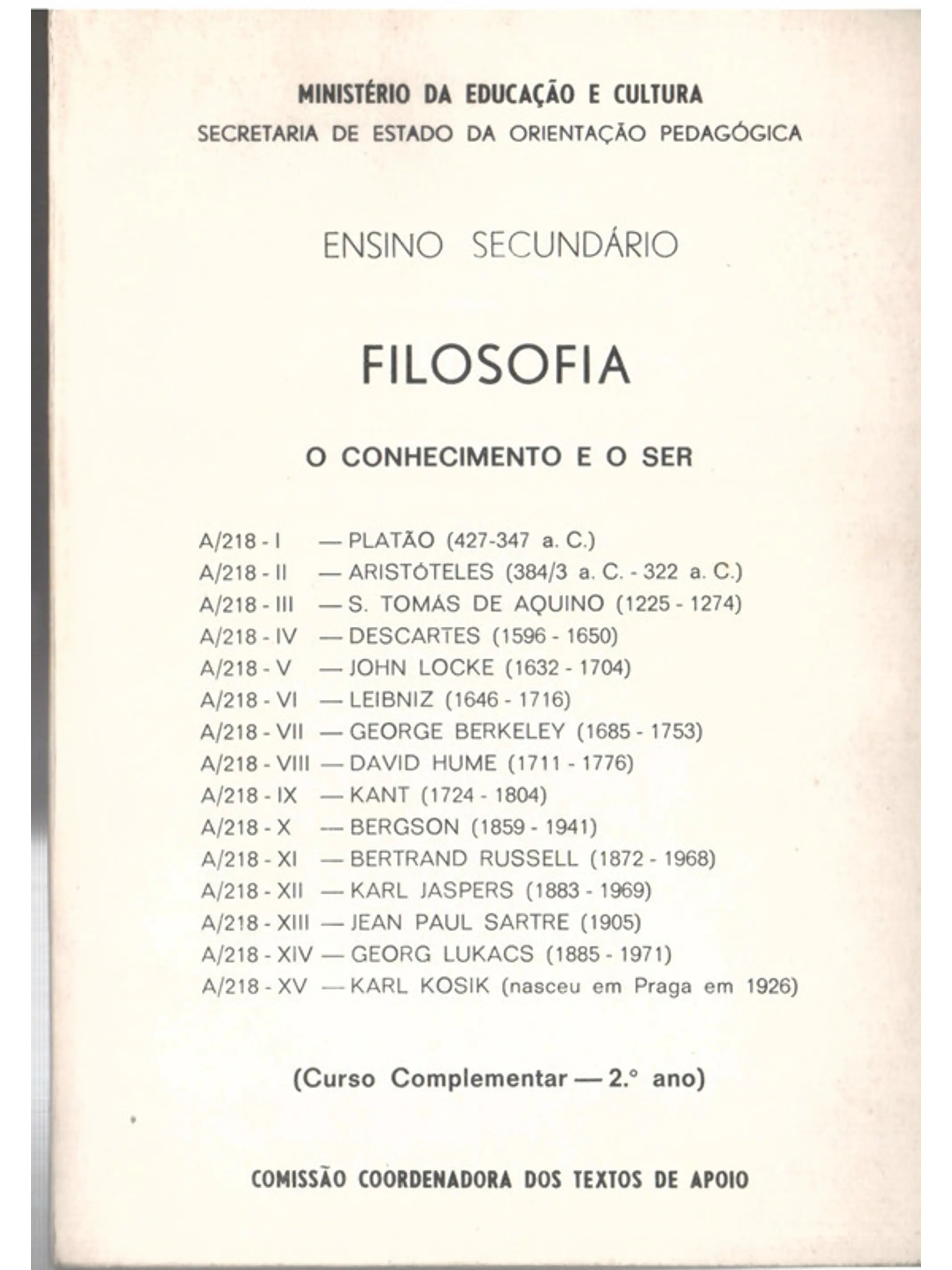 Filosofia o conhecimento e o ser 1
