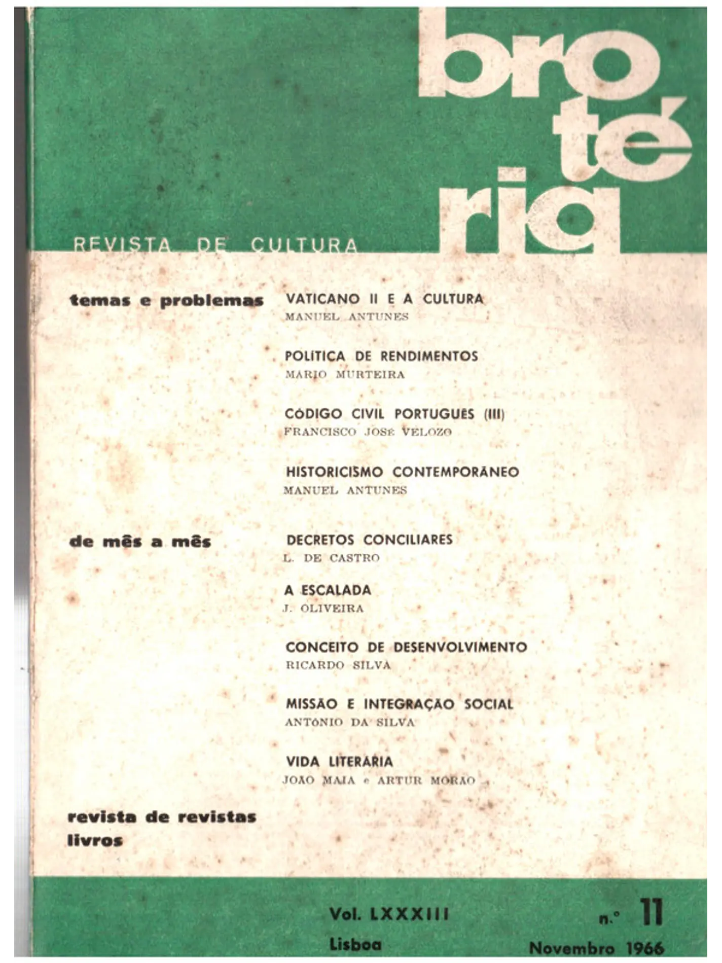 Brotéria revista de cultura volume 83 1