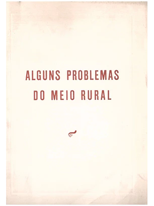 Alguns problemas do meio rural