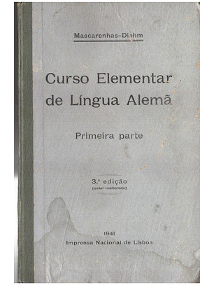 Curso elementar de língua alemã