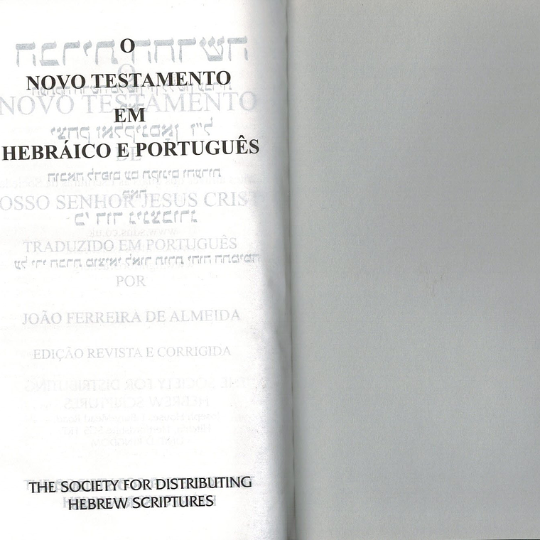 O Novo Testamento em Hebraico e Português 1