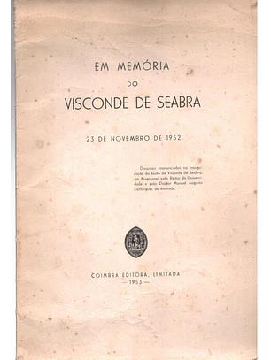 Em Memória do Visconde de Seabra