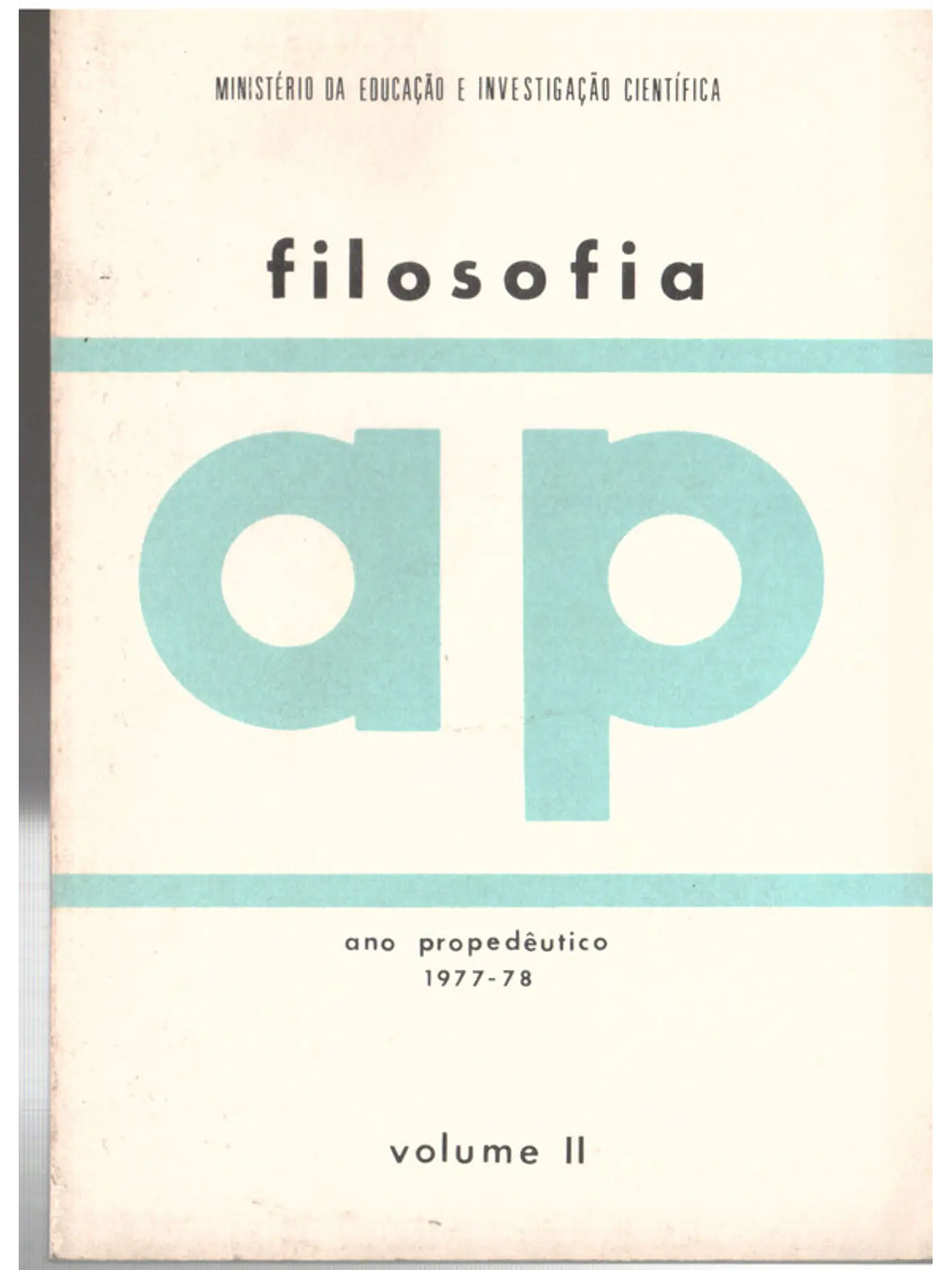 Filosofia ano propedeutico 1977 - 1978 volume 2 1
