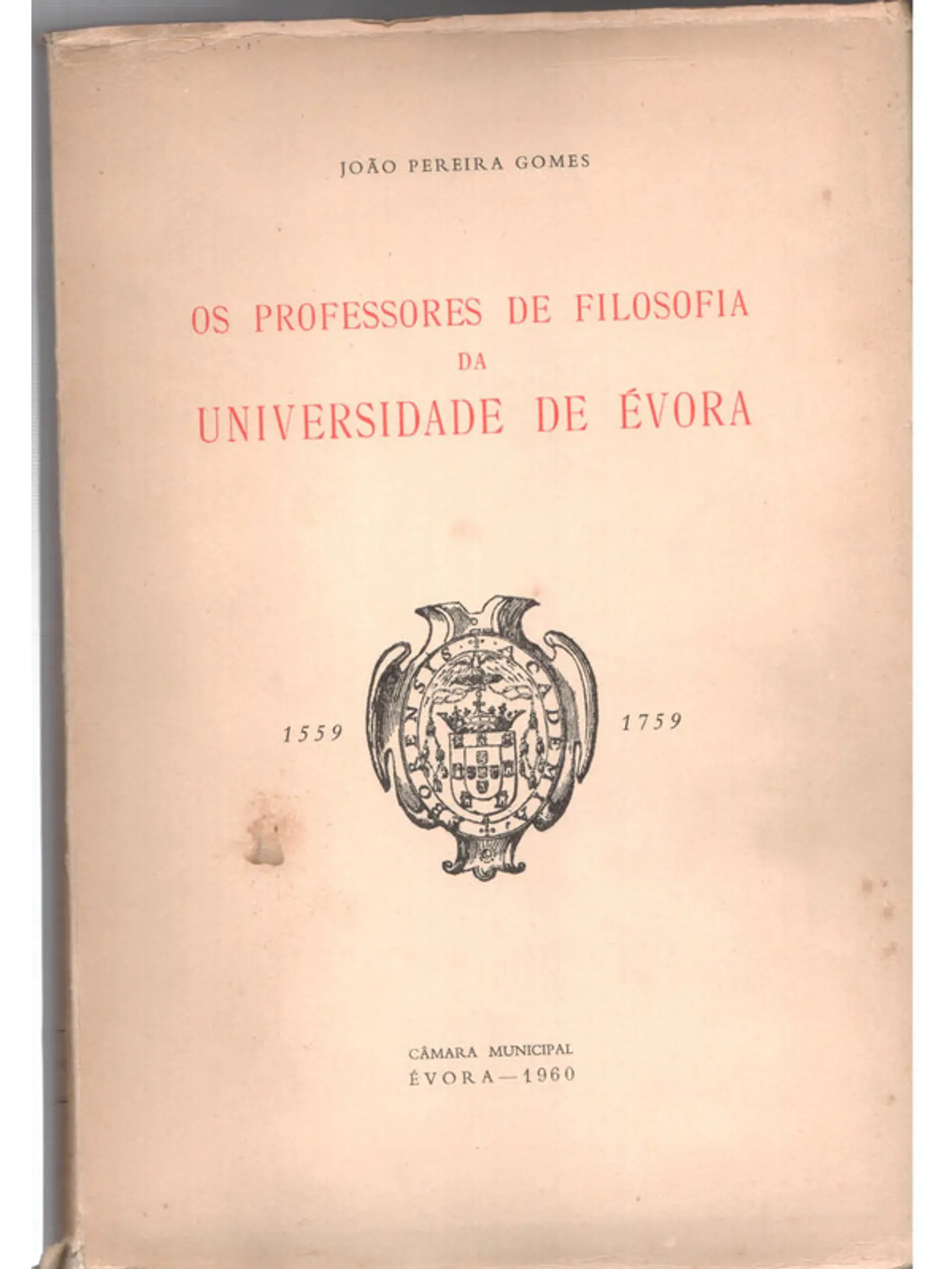 Os professores de filosofia da universidade de Évora 1