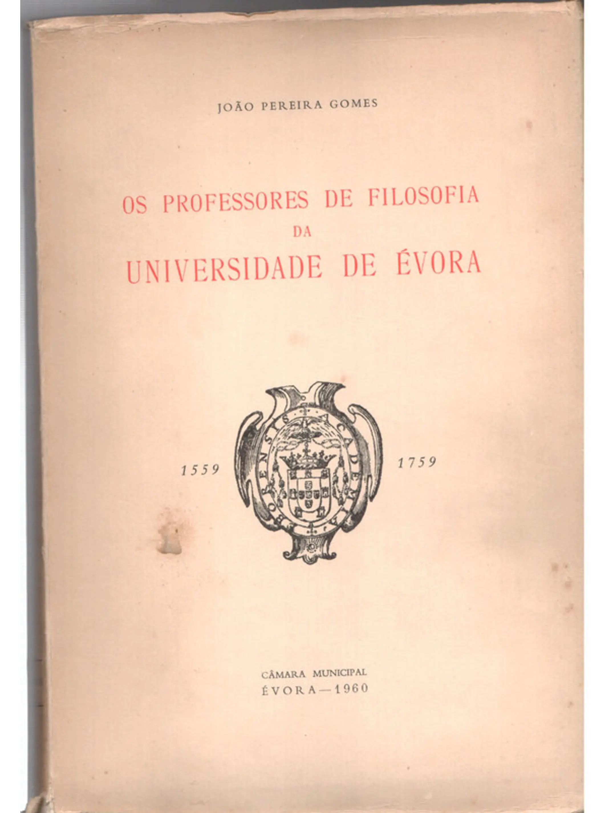 Os professores de filosofia da universidade de Évora 1