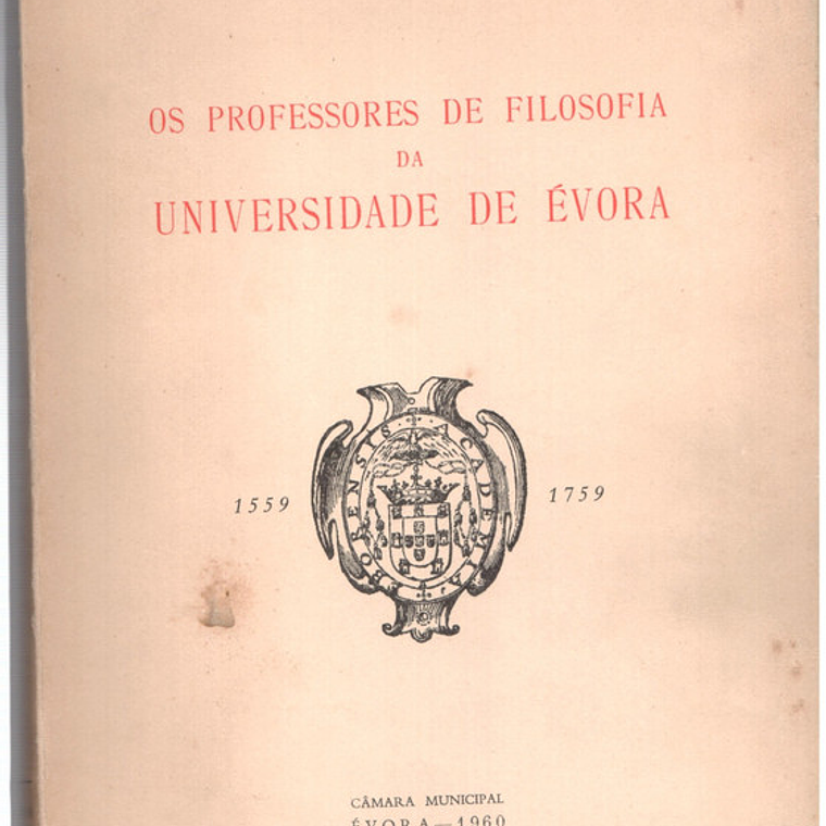 Os professores de filosofia da universidade de Évora 1