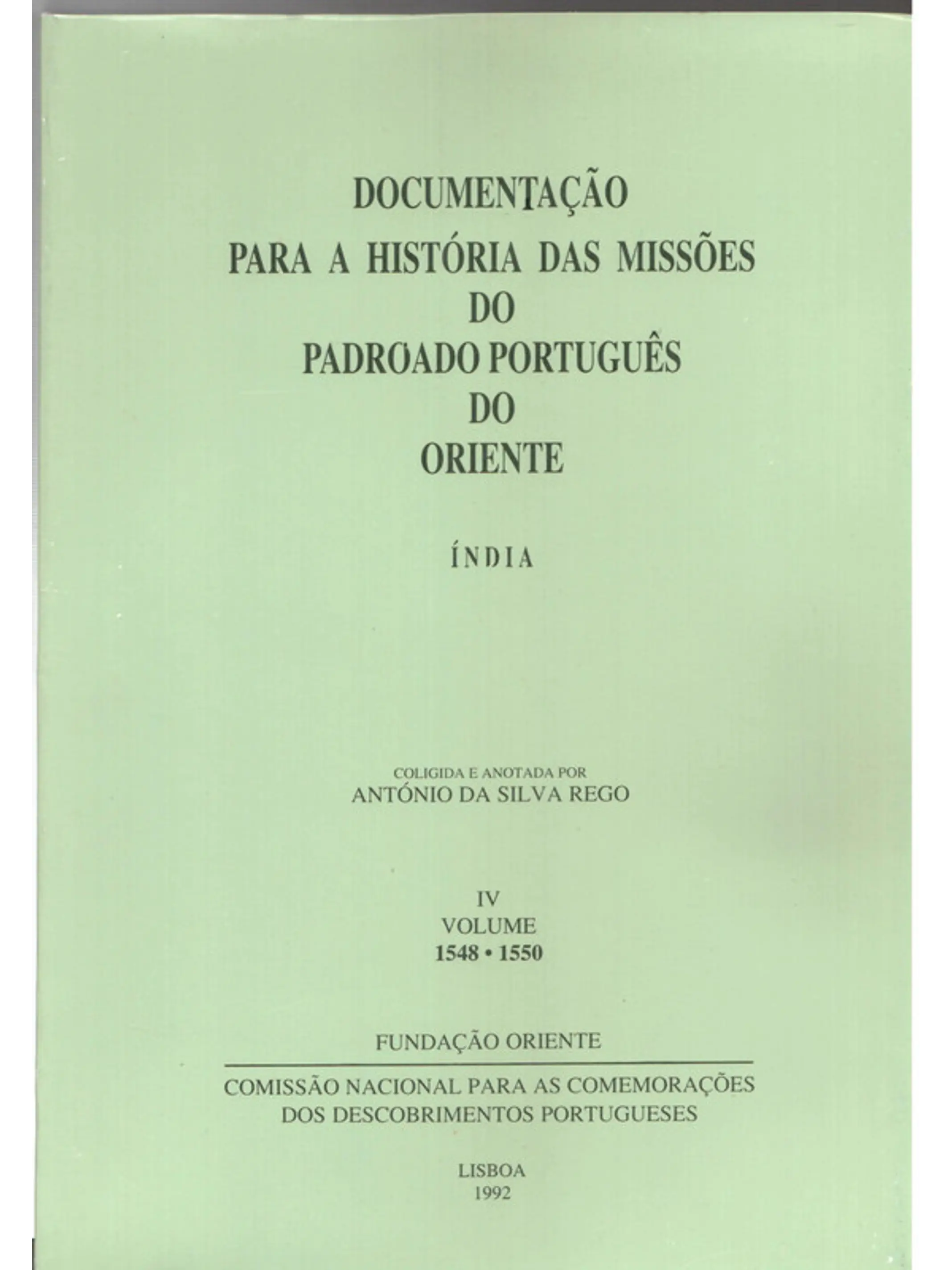 Documentação para a história das missões do padroado português do oriente - India 4 1