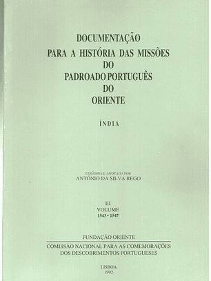 Documentação para a história das missões do padroado português do oriente - India 3
