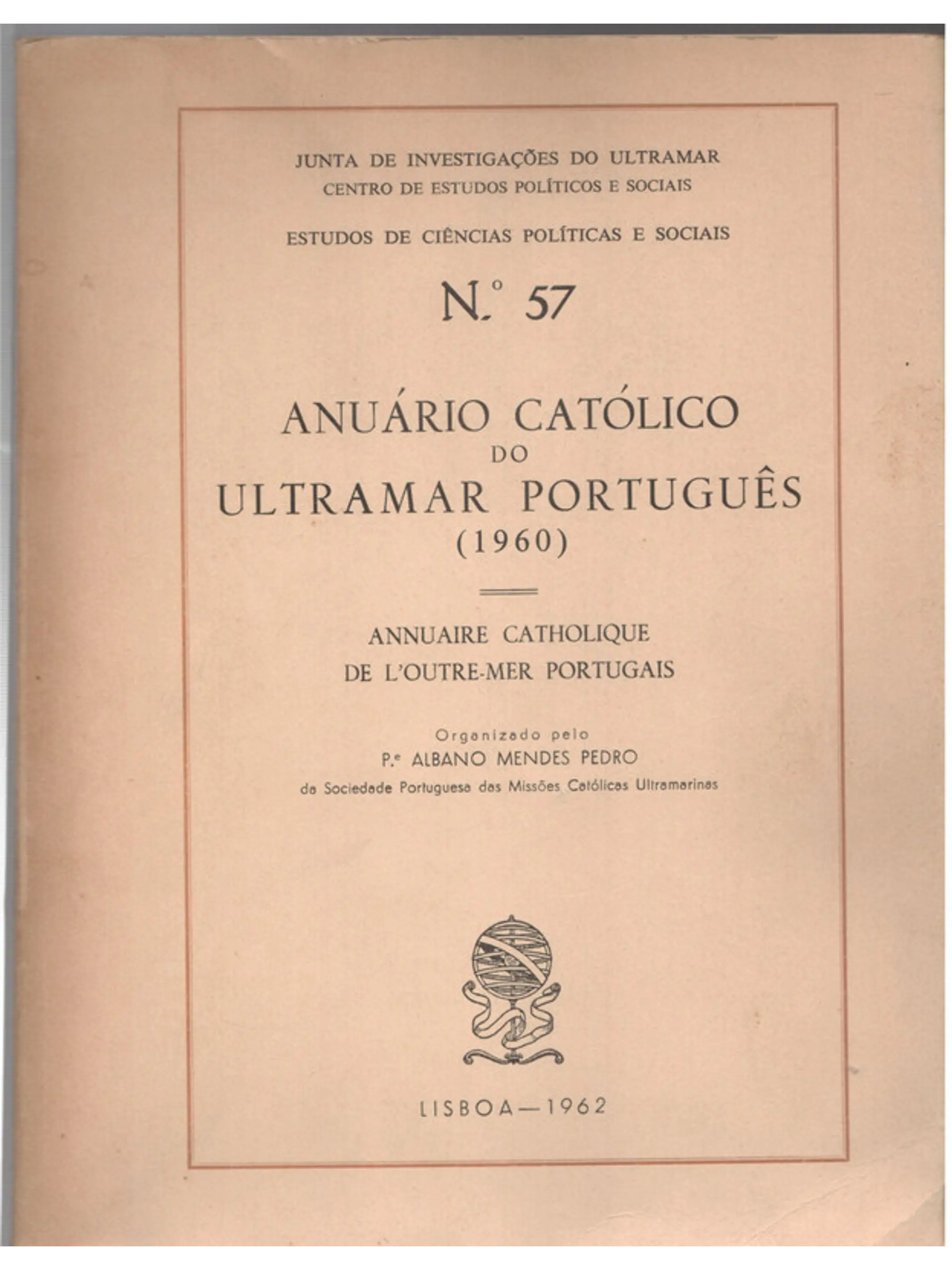 Anuário católico do ultramar português - 1960 1