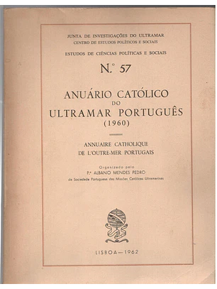 Anuário católico do ultramar português - 1960