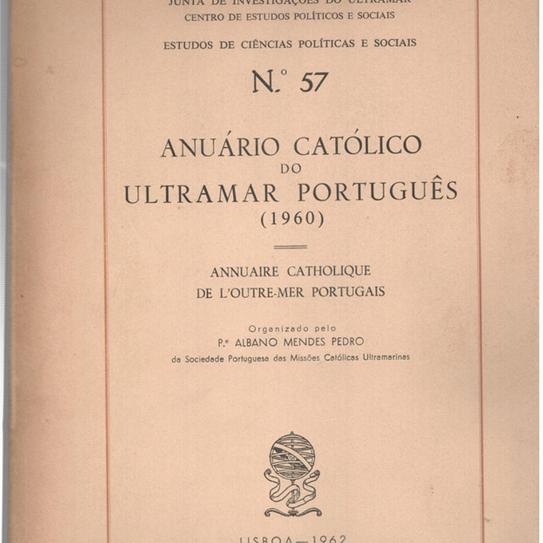 Anuário católico do ultramar português - 1960 1