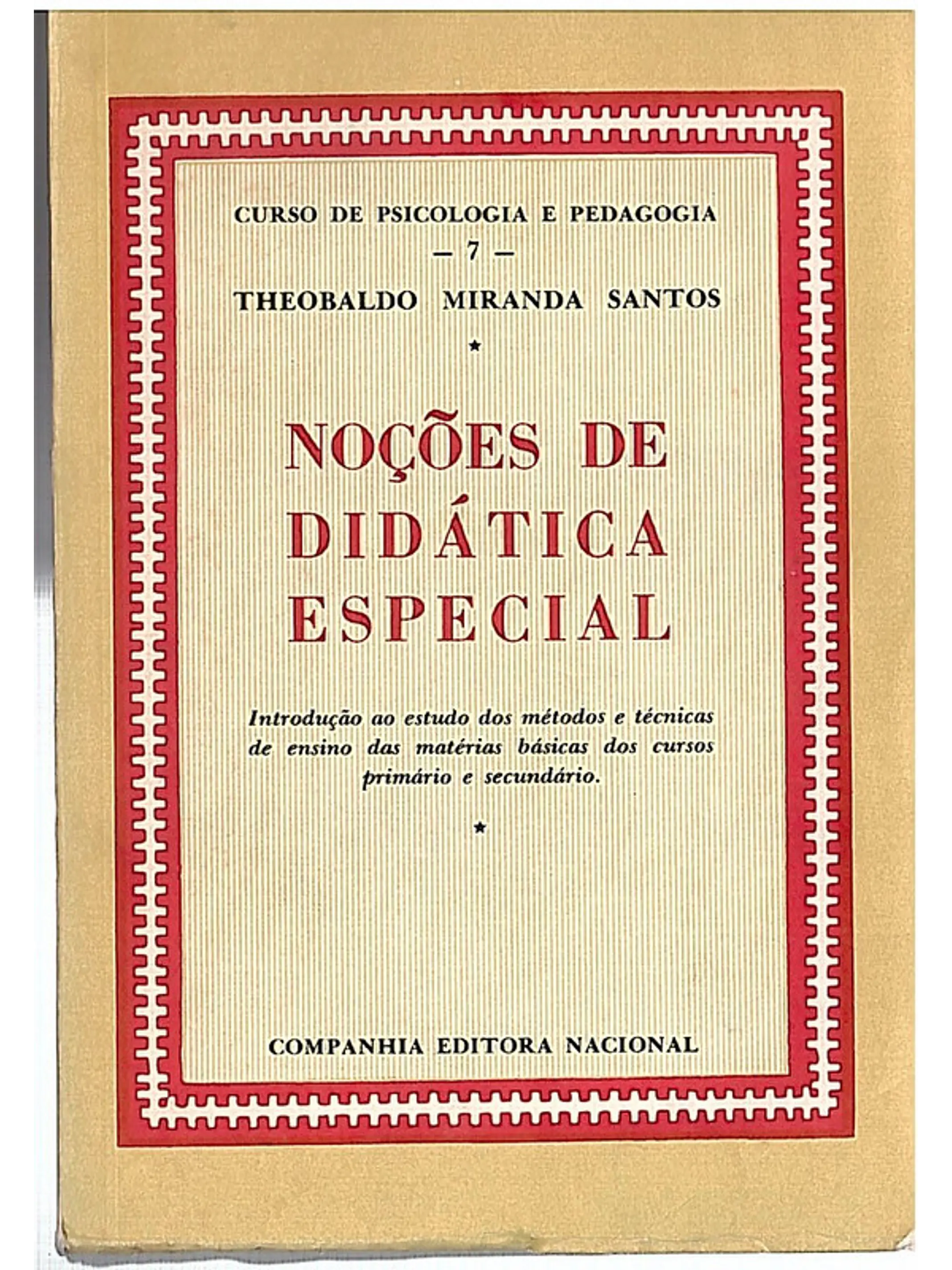 Noções de didática especial 1