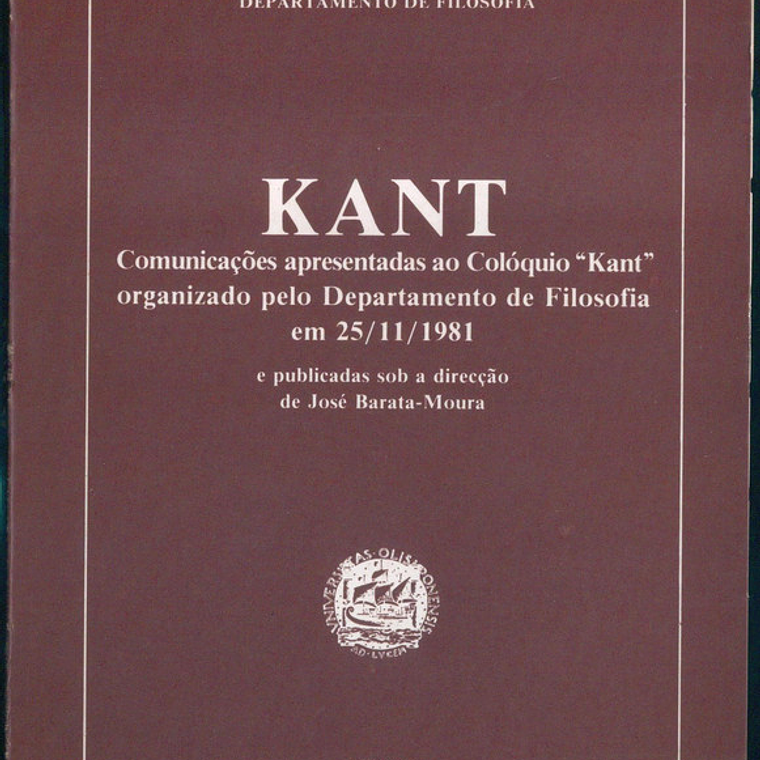 Kant - Comunicações apresentadas ao Colóquio 