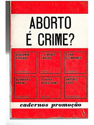 O aborto é crime