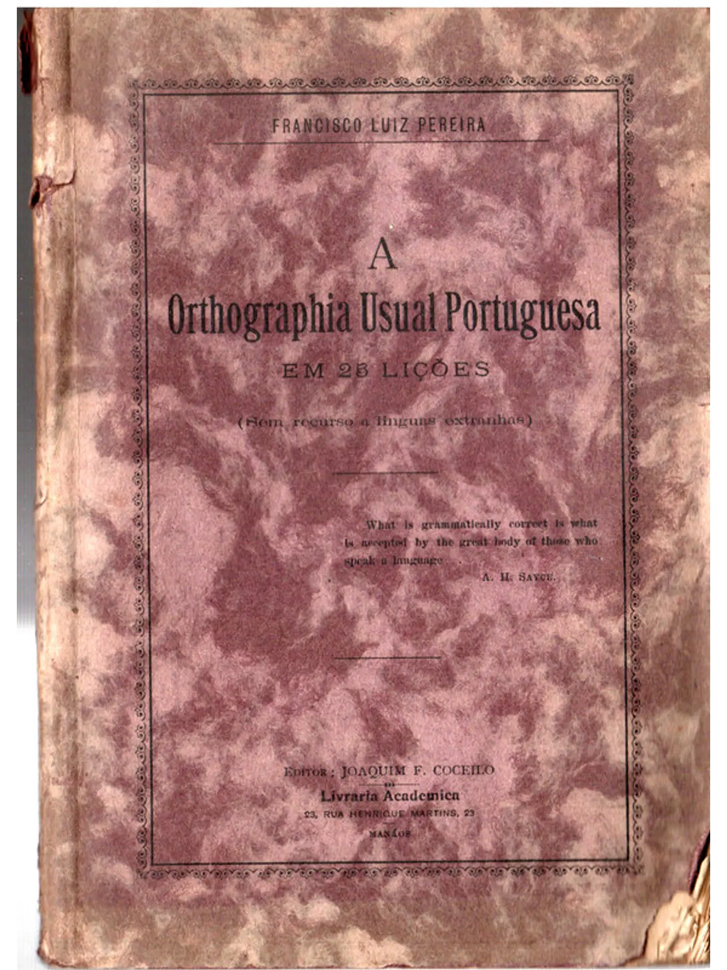 A orthographia usual portuguesa em 25 lições 1