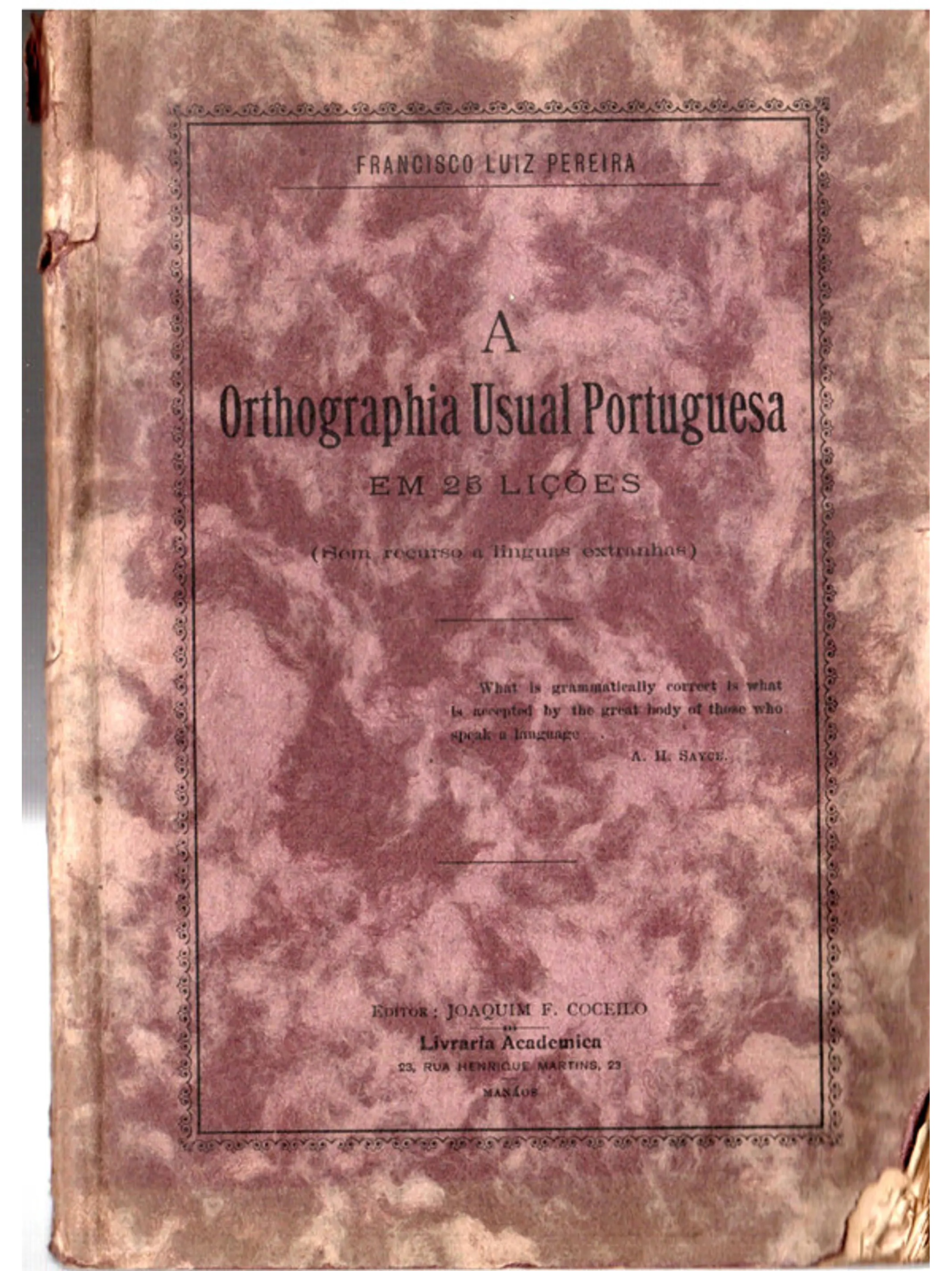 A orthographia usual portuguesa em 25 lições 1