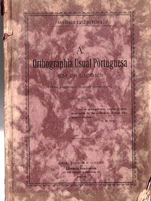 A orthographia usual portuguesa em 25 lições