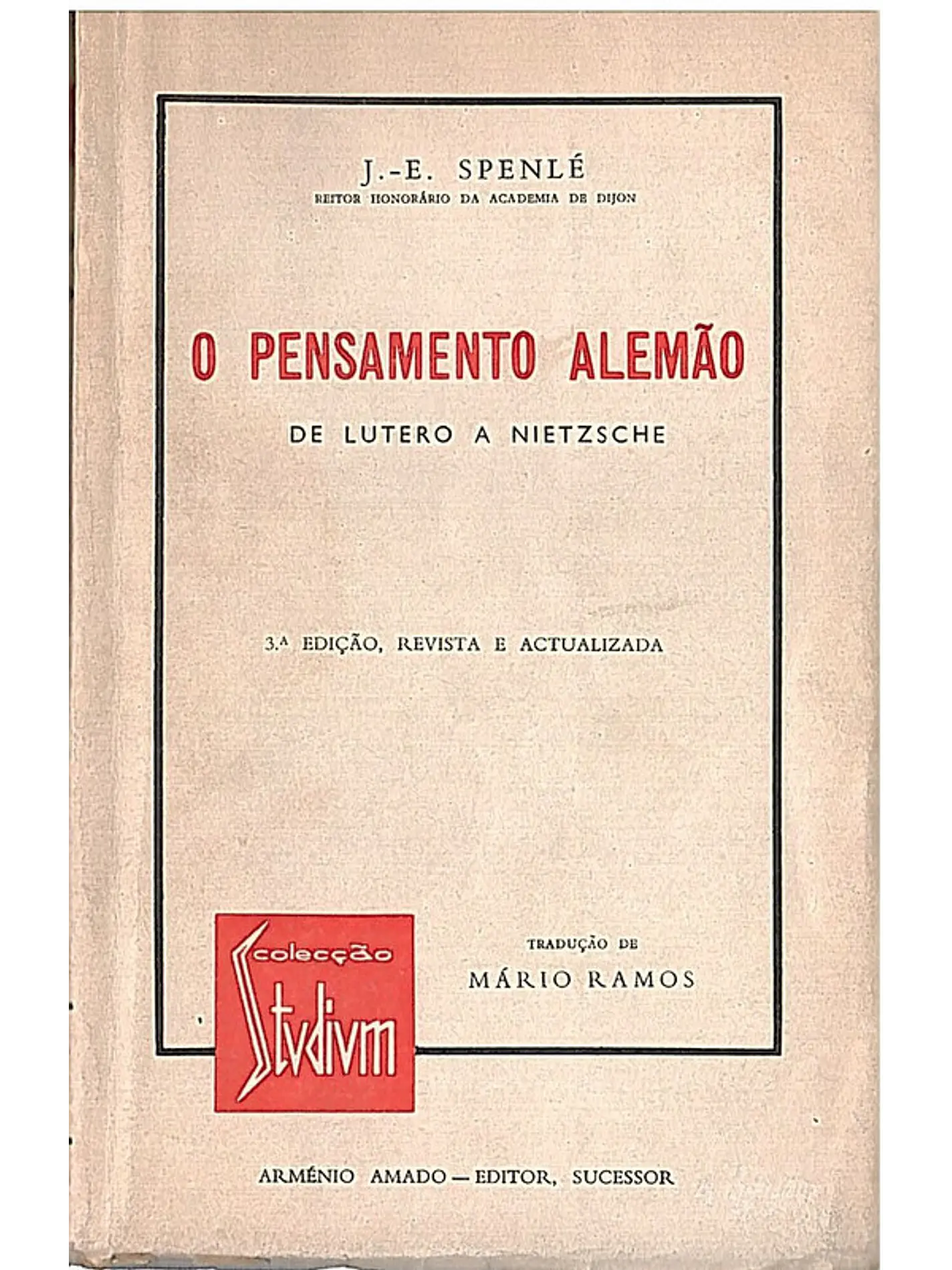O pensamento alemão de Lutero a Nietzsche 1