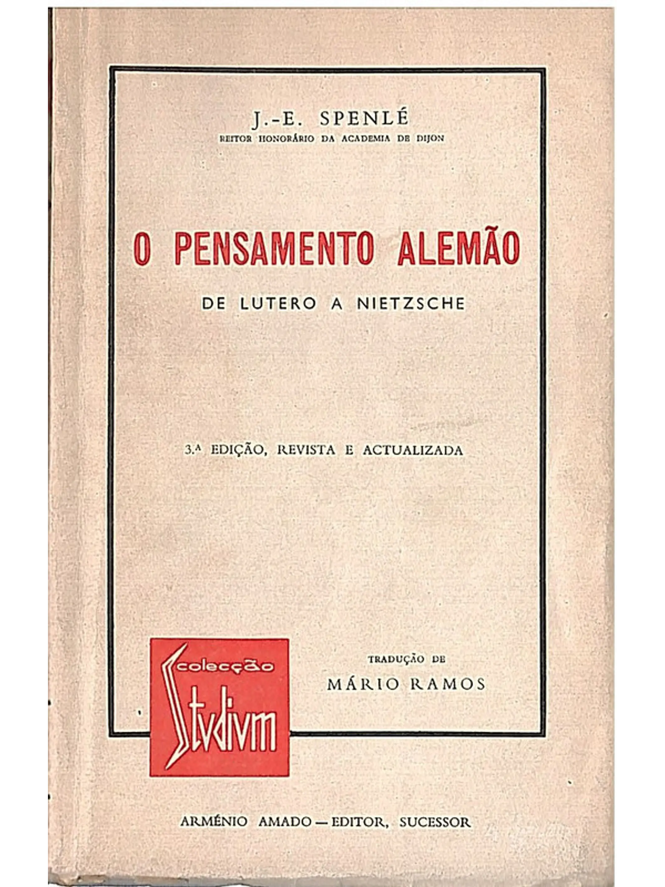 O pensamento alemão de Lutero a Nietzsche 1