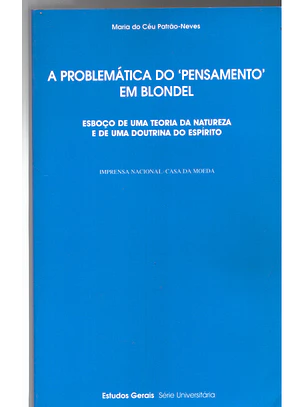 A problemática do pensamento em blondel