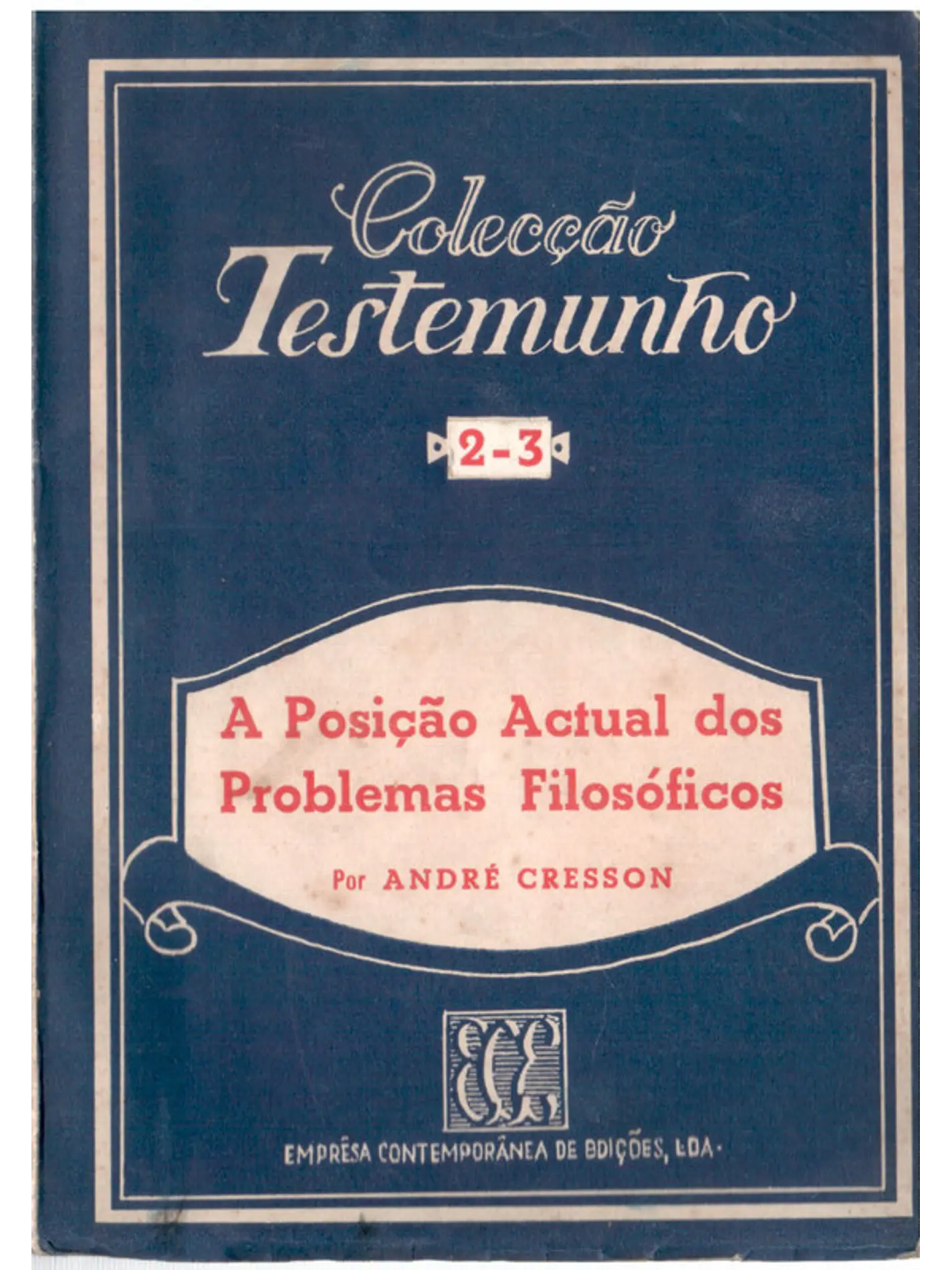 A posição atual dos problemas filosóficos 1