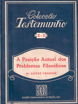 A posição atual dos problemas filosóficos