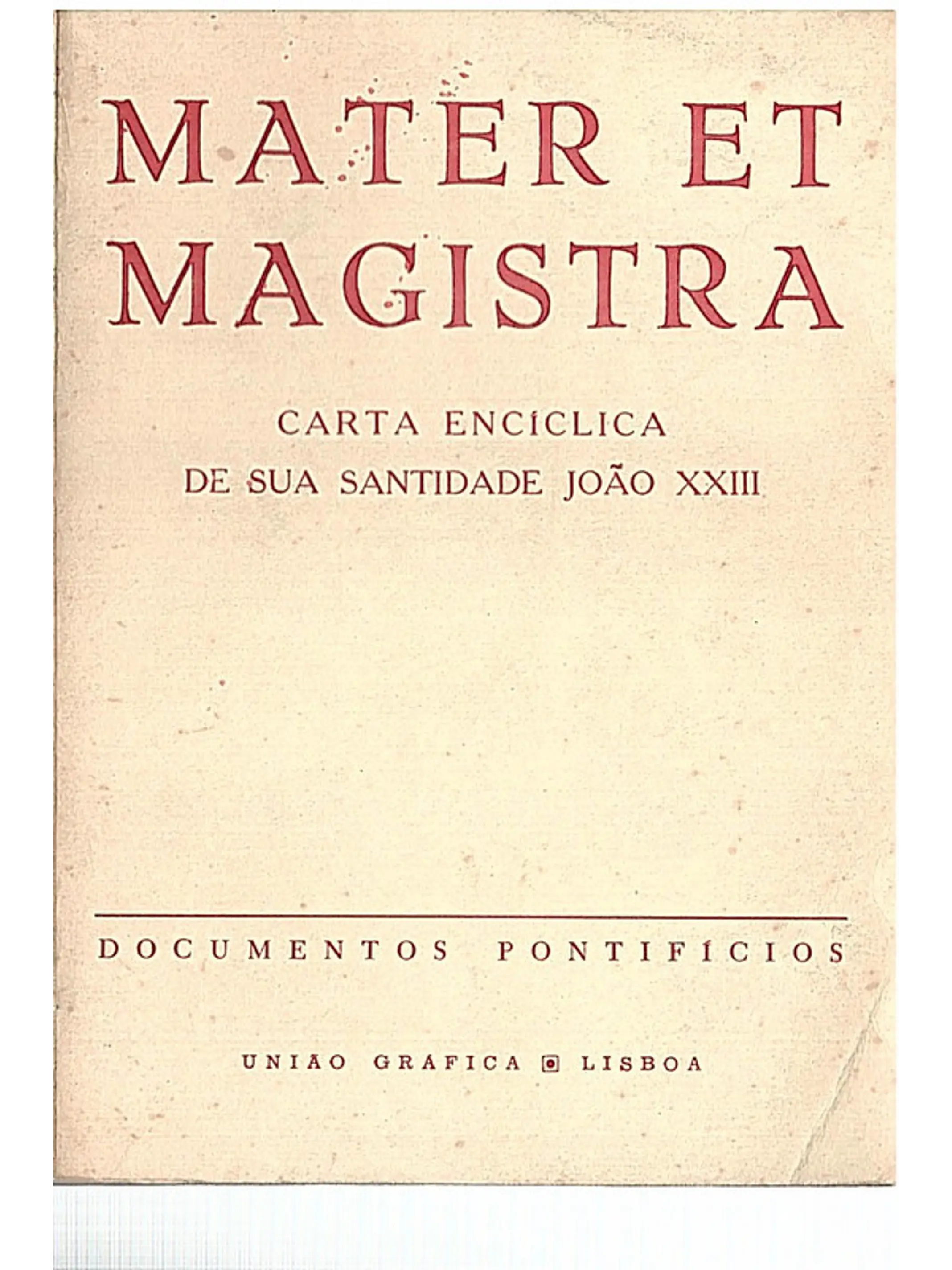 Mater et magistra 1