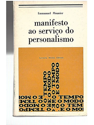 Manifesto ao serviço do personalismo