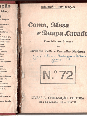 Cama mesa e roupa lavada